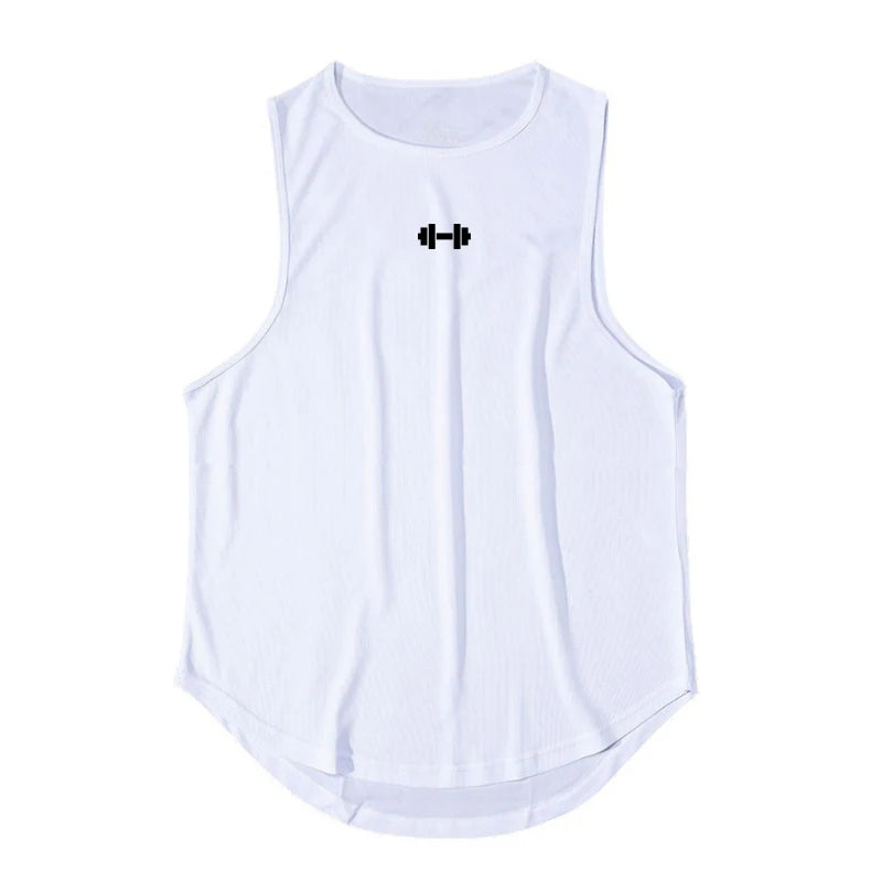 Men’s Sleeveless Gym Tank Top Quick Dry Workout Shirt Bodybuilding Fitness Basketball Training Vest