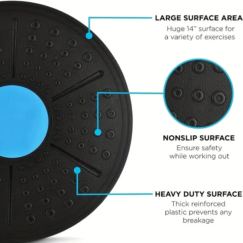 Yoga Balance Board Fitness Core Trainer Sensory Rehabilitation Exercise Equipment for Home Gym