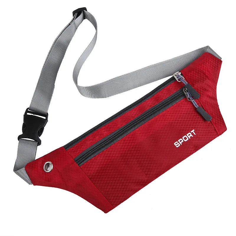Waterproof Nylon Waist Bag Chest Pack Shoulder Crossbody Sports Travel Belt Bag for Men Women