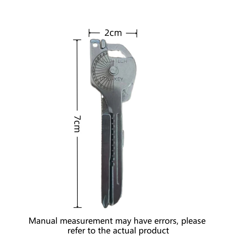 8-in-1 Multi-Tool Keychain for Camping & Survival Compact Utility Pliers Screwdriver Bottle Opener