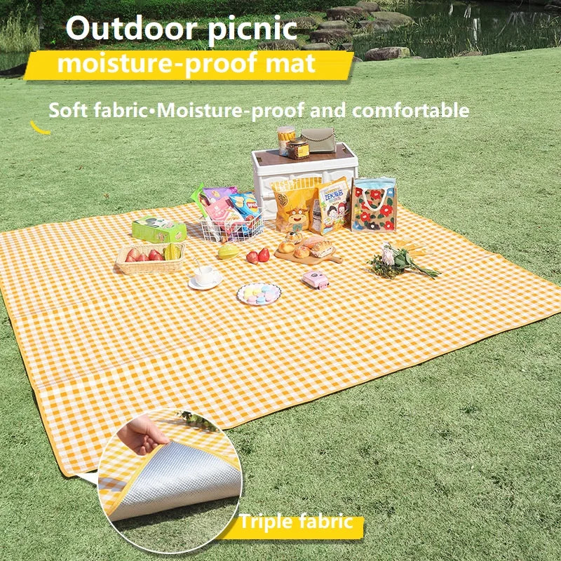 Folding Camping Mat Waterproof Sandproof Outdoor Picnic Blanket Large Beach Tent Travel Mat