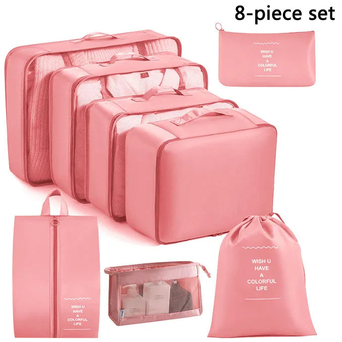 Folding Storage Bags Set for Clothes, Shoes, Toiletries | Packing Cubes for Travel, Dorms & Home