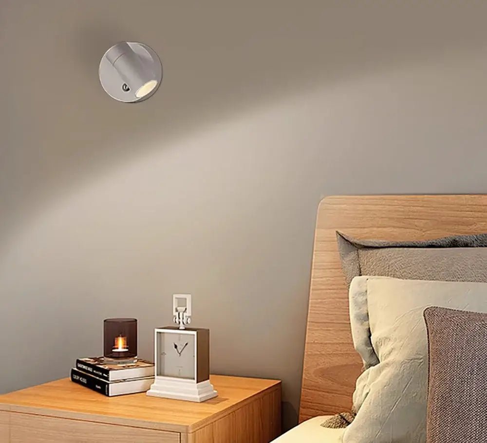 LED Magnetic Rechargeable Wall Lamp – Wireless, No Drilling, Portable Bedside Light