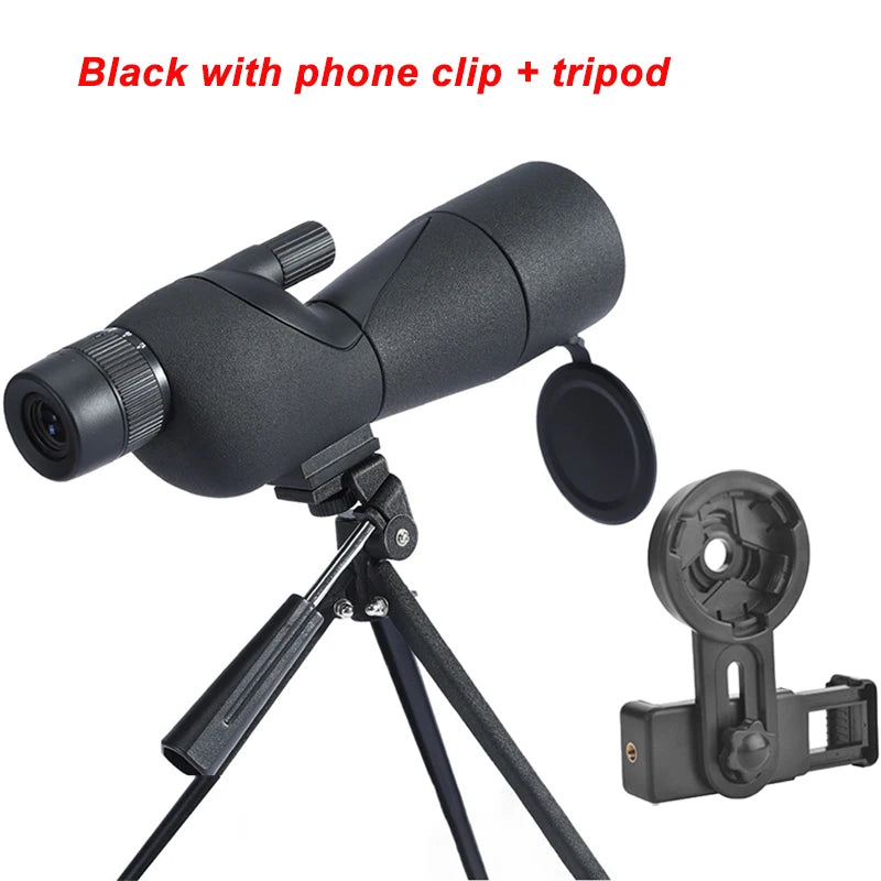25-75x60 Zoom Spotting Scope ED Lens Monocular BAK4 Prism Telescope for Bird Watching Outdoor
