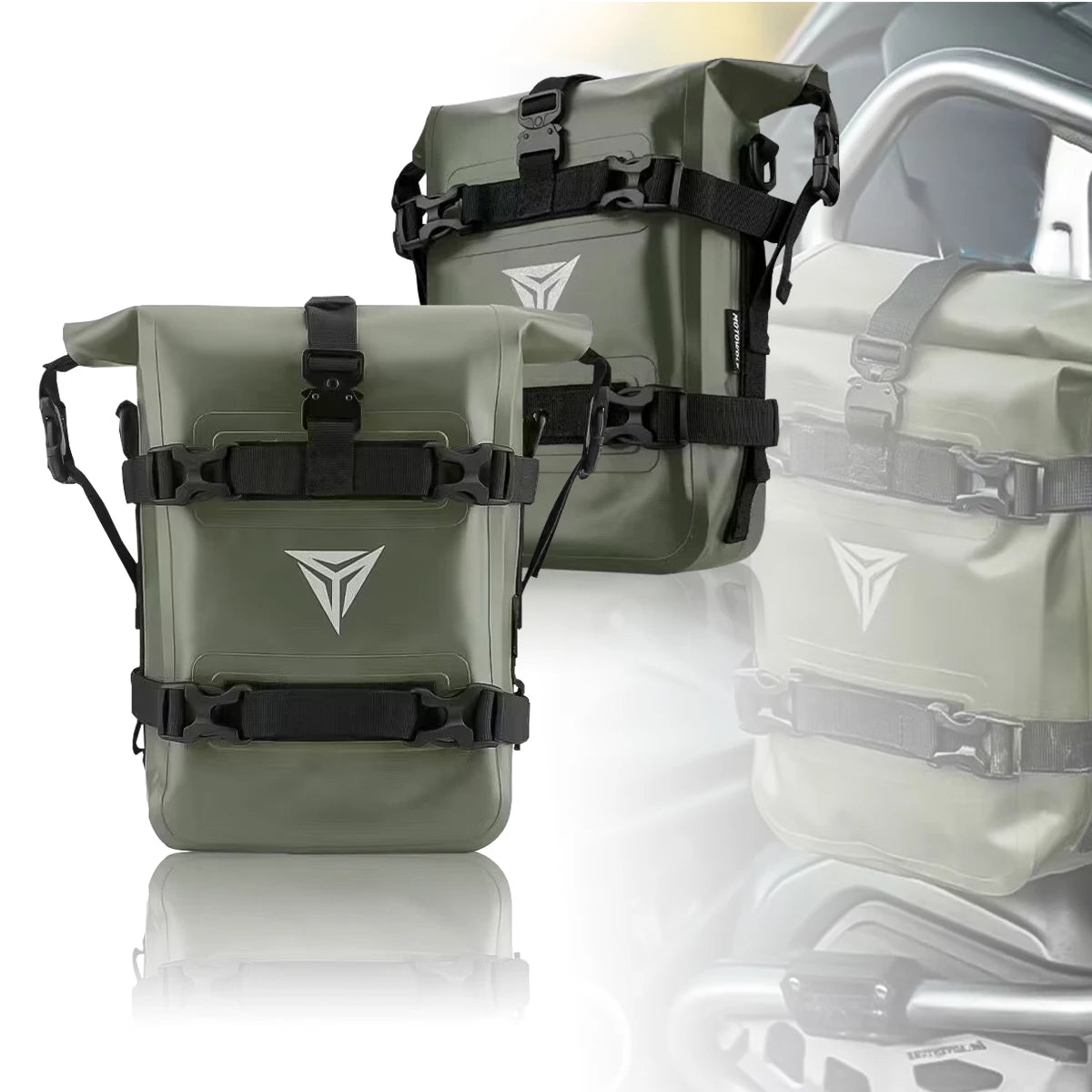 Waterproof Motorcycle Crash Bar Bags for BMW R1200GS R1250GS ADV Honda NC750X CB500X Durable Storage