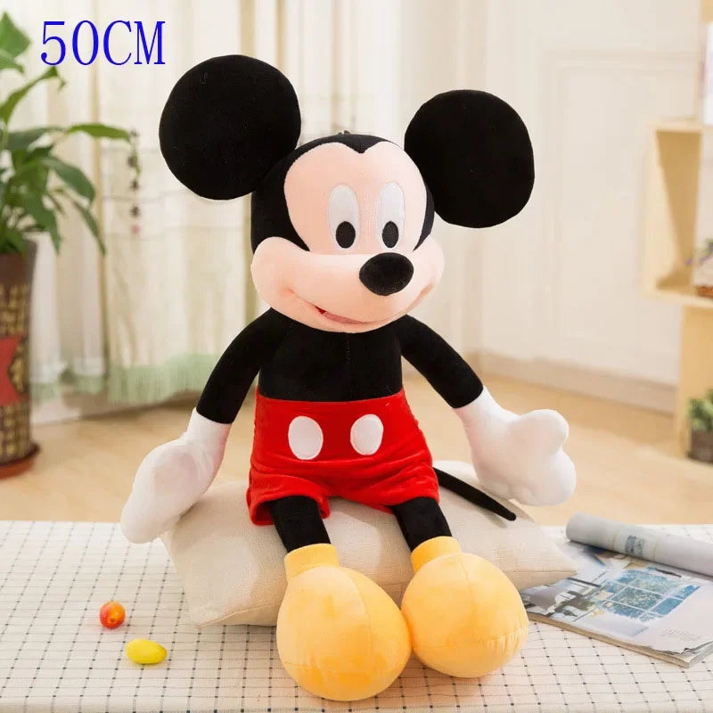 Mickey Minnie Plush Dolls Soft Stuffed Toys Birthday Christmas Gift Cute Collectible Doll