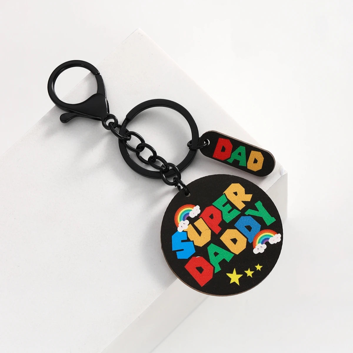Mom and Super Daddy Keychain – Gift from Daughter or Son for Parents