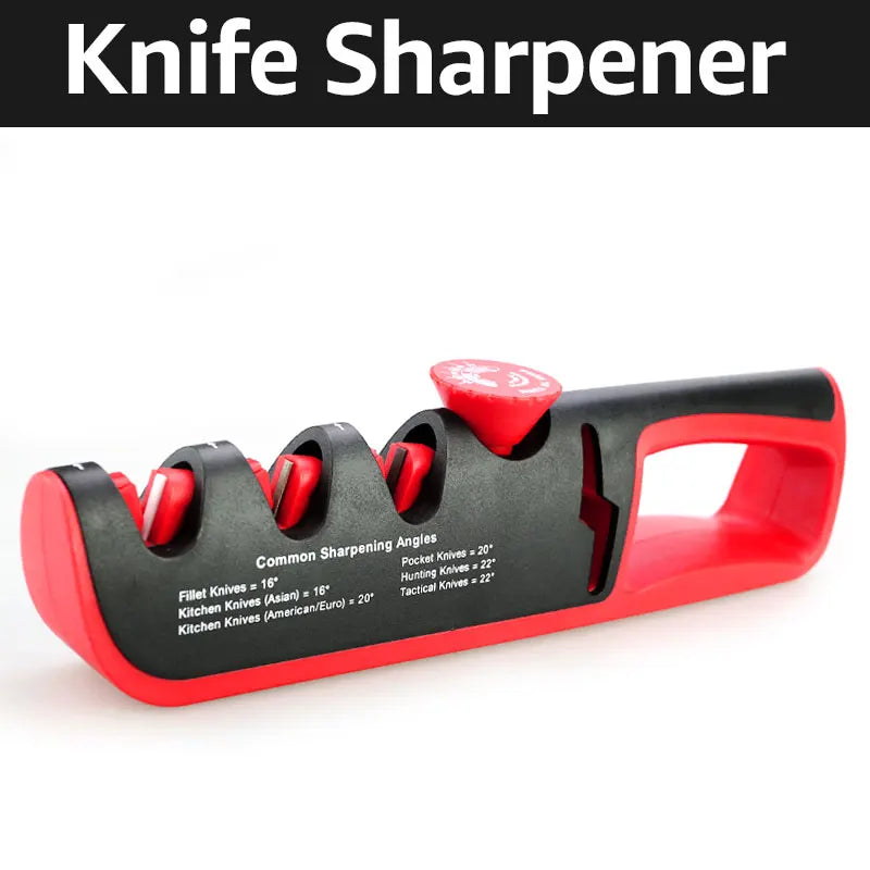 MYVIT Adjustable 4 Stage Sharpener Professional Whetstone Sharpening Tool for Knives & Scissors