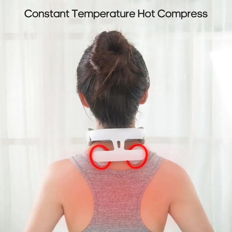 4-Head Intelligent Neck Massager – Usb Charging, Strength Adjustment, Heating Function, Neck Care
