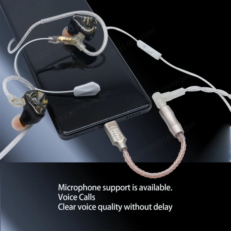 GraveAudio DA06 HiFi USB DAC – Type-C to 3.5mm Headphone Amplifier & Audio Decoder for IEMs