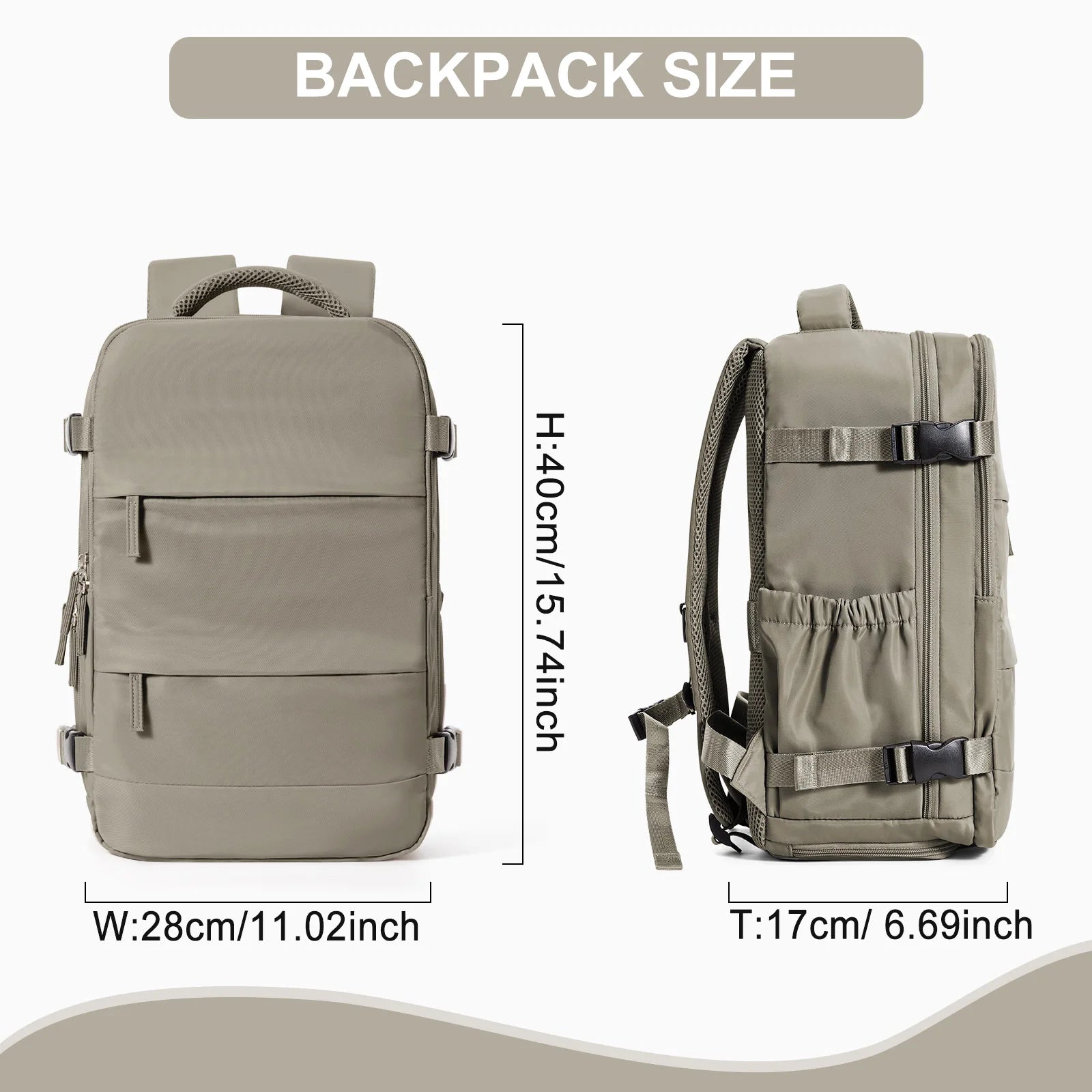 Waterproof Backpack 40x20x25 Cabin Bag Airplane Travel Laptop Bag Casual Hand Luggage