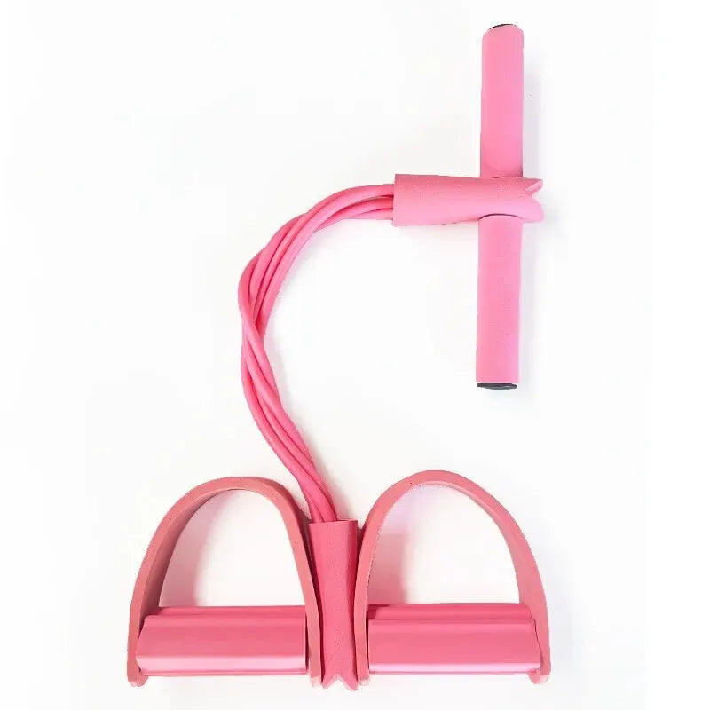 Four-Tube Pedal Tensioner Multi-Functional Fitness Equipment Yoga Elastic Band Home Gym Trainer
