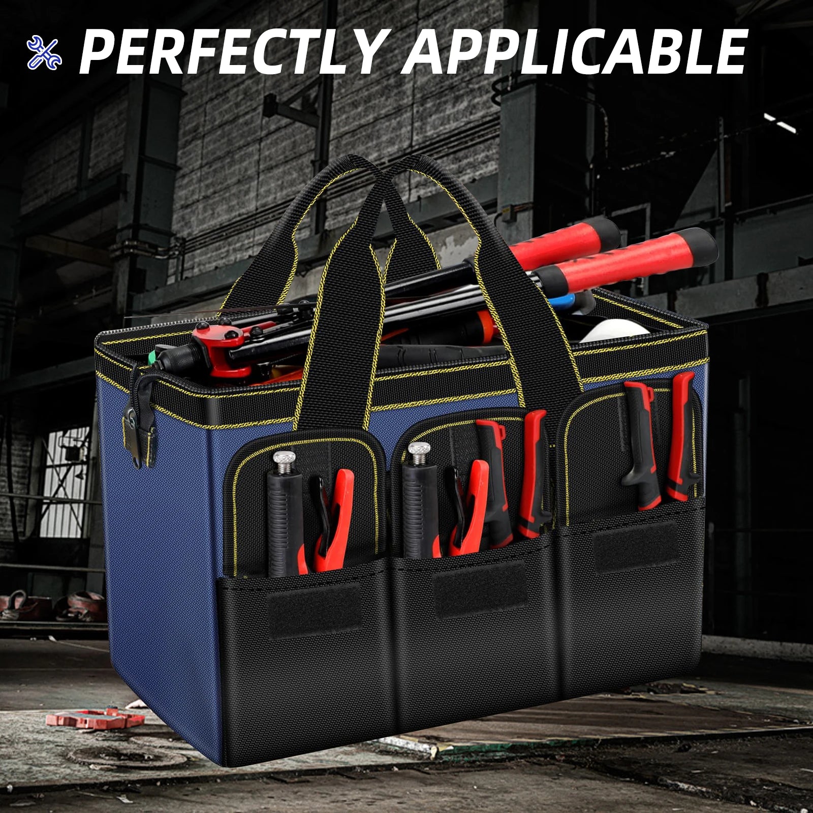 AIRAJ Multifunctional Tool Bags 1680D Oxford Cloth Waterproof Wear-Resistant Electrician Storage Bag