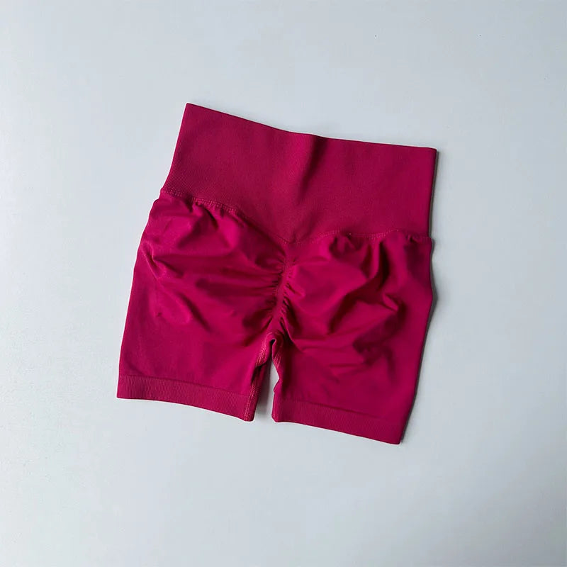 Peach Hip Lifting Sports Shorts for Women, High Waist Slimming and Speed Drying Running Shorts