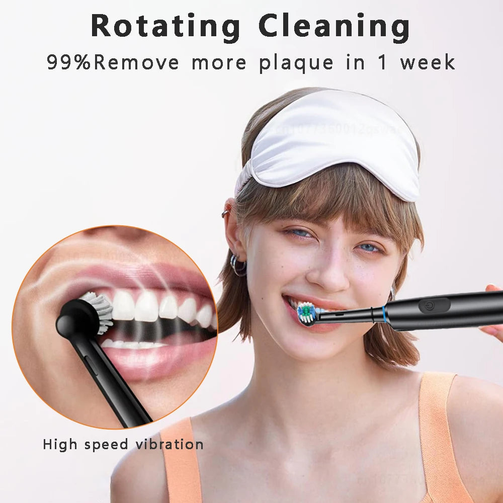 REVOLVE ELECTRIC TOOTHBRUSH – Rechargeable 5-Mode Waterproof Toothbrush for Deep Cleaning & Whitening