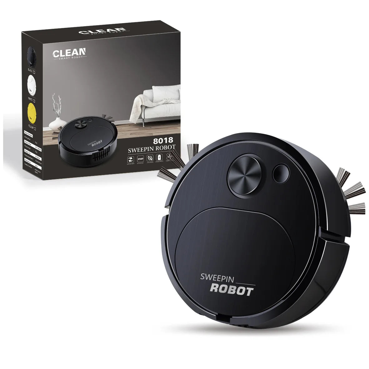 Effortless Cleaning  USB 3-in-1 Smart Robot Vacuum Cleaner – Mopping | Sweeping | Vacuuming