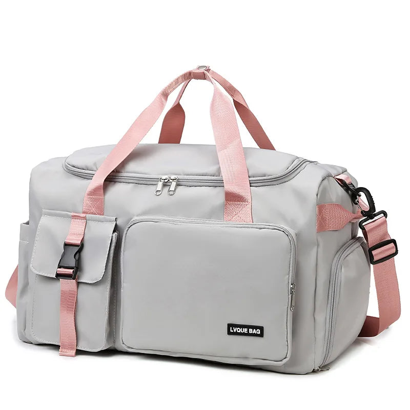 Sports Gym Travel Duffel Bag Waterproof Weekender Bag with Shoe Pocket and Wet Separation