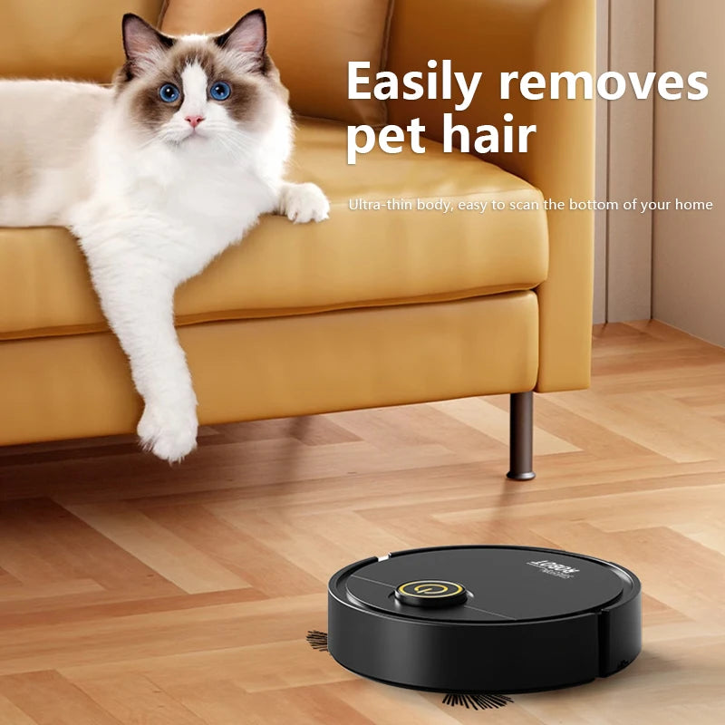 6000Pa Smart Robot Vacuum Mop 3-in-1 Strong Suction Pet Hair Cleaner for Hard Floors Carpets