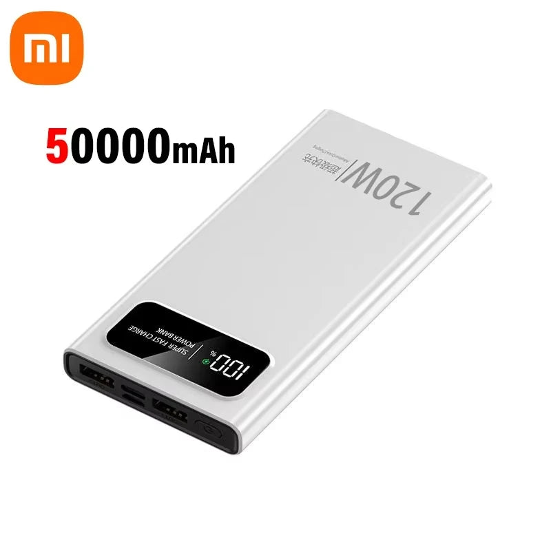 XIAOMI 200000mAh Power Bank 120W Super Fast Charging LED Display High Capacity for iPhone Samsung