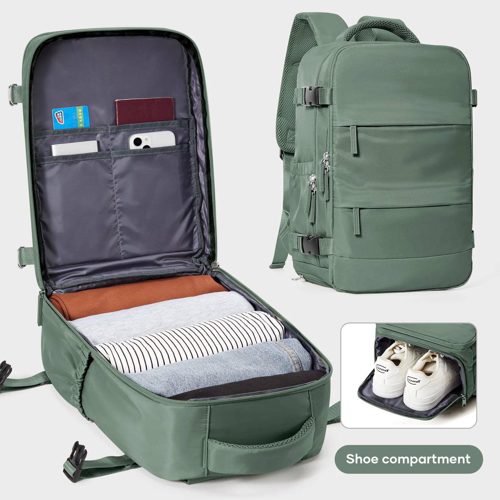Waterproof Backpack 40x20x25 Cabin Bag Airplane Travel Laptop Bag Casual Hand Luggage