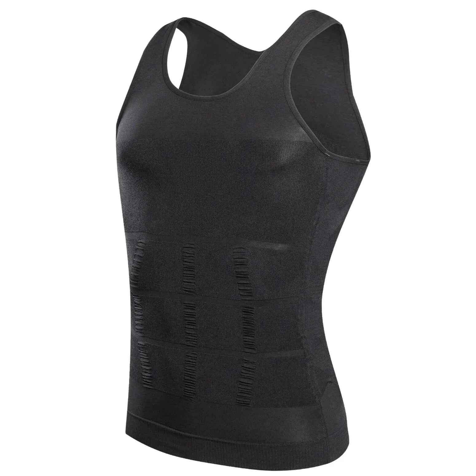 YBFDO Men's Slimming Compression Vest – Seamless Body Shaper, Waist Trainer, Belly Control Undershirt