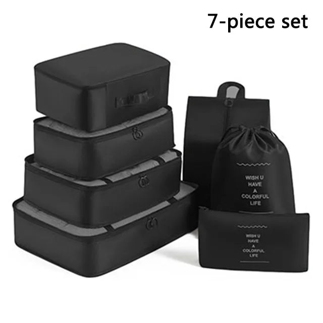 Folding Storage Bags Set for Clothes, Shoes, Toiletries | Packing Cubes for Travel, Dorms & Home