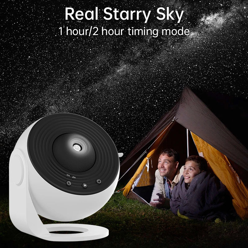 Night Light Galaxy Projector 360° Rotating Starry Sky Lamp for Bedrooms, Weddings & Valentines Gifts