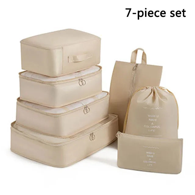 Folding Storage Bags Set for Clothes, Shoes, Toiletries | Packing Cubes for Travel, Dorms & Home