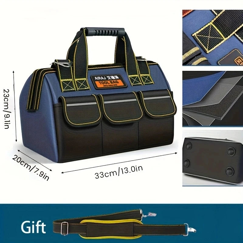 AIRAJ Multifunctional Tool Bags 1680D Oxford Cloth Waterproof Wear-Resistant Electrician Storage Bag