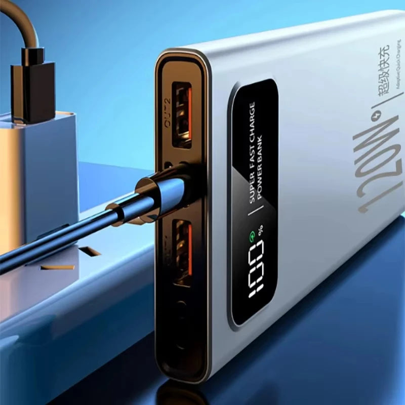 XIAOMI 200000mAh Power Bank 120W Super Fast Charging LED Display High Capacity for iPhone Samsung