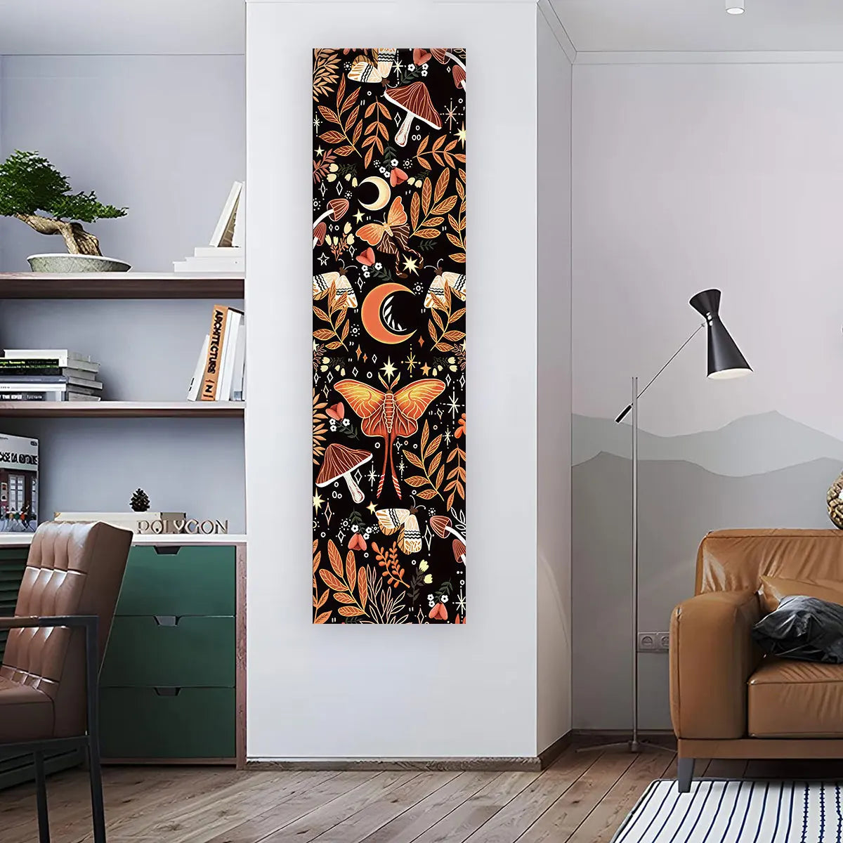 Gothic Witchy Sun Moon Tapestry Wall Hanging Aesthetic Bedroom Living Room Decor Celestial Wall Art