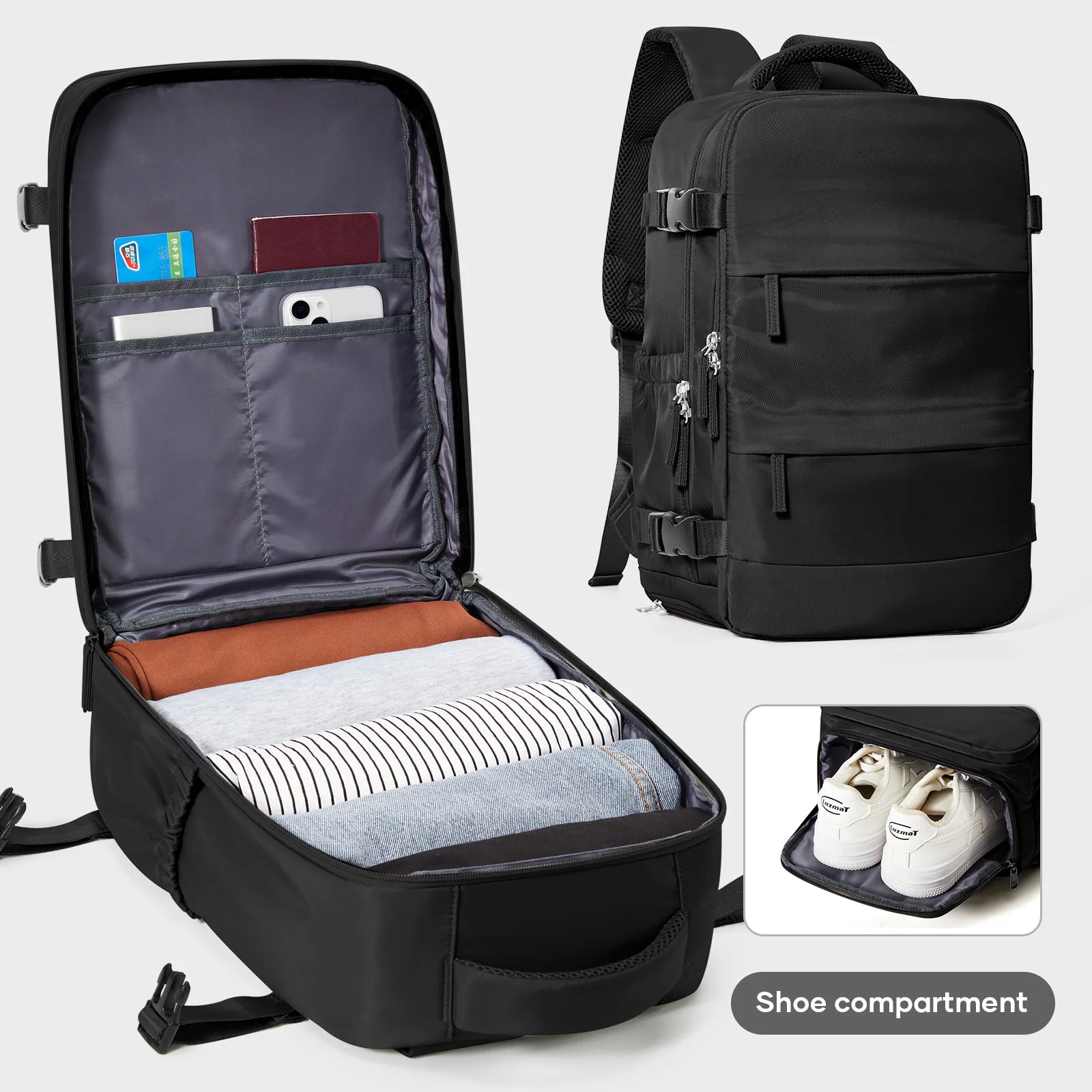 Waterproof Backpack 40x20x25 Cabin Bag Airplane Travel Laptop Bag Casual Hand Luggage