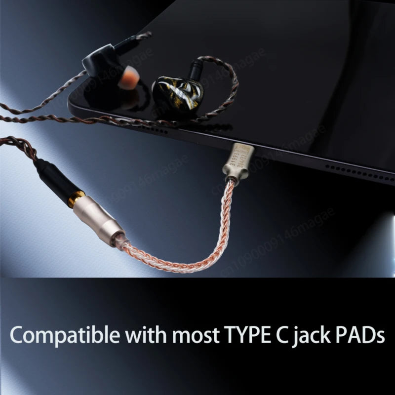 GraveAudio DA06 HiFi USB DAC – Type-C to 3.5mm Headphone Amplifier & Audio Decoder for IEMs