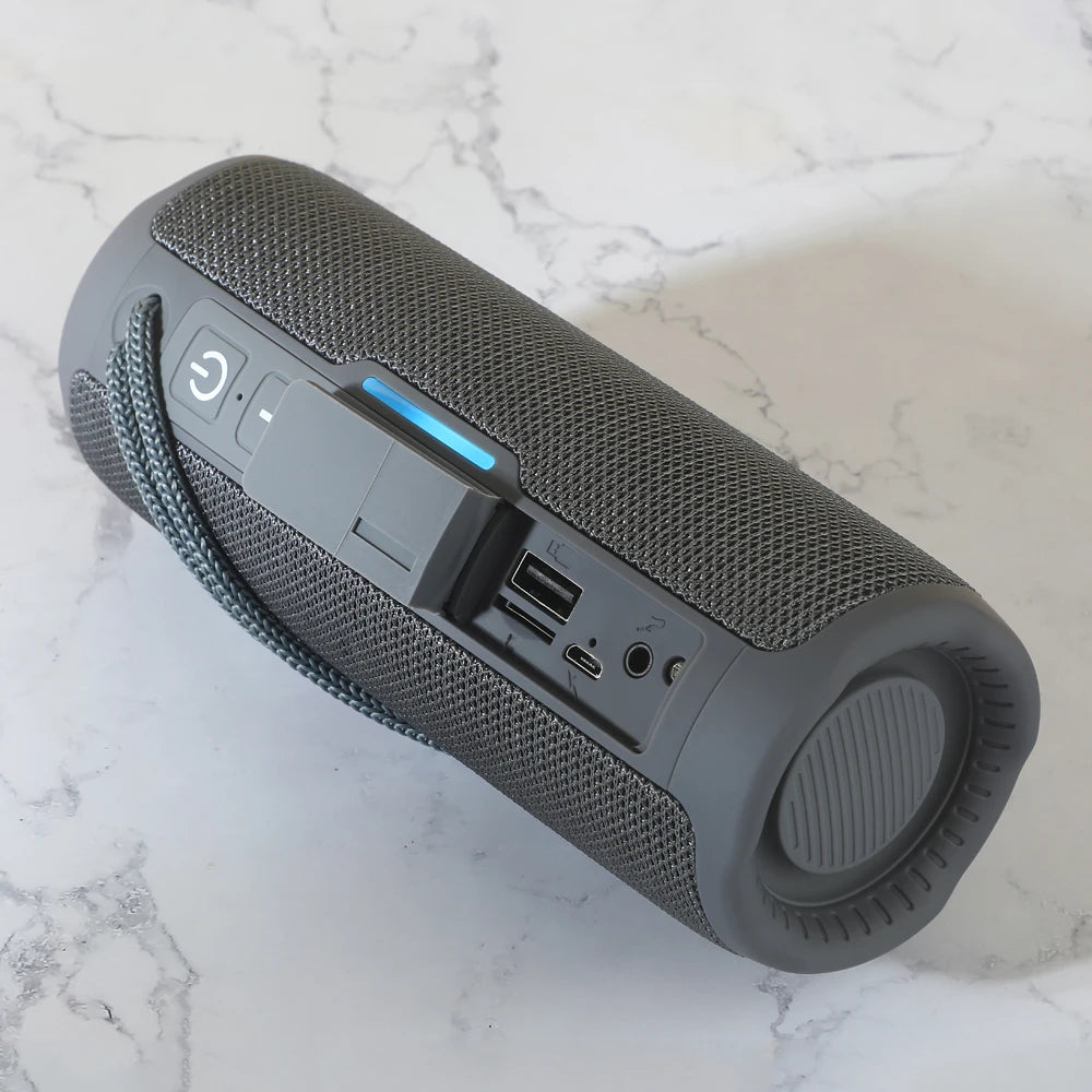 TG365 Bluetooth Speaker – Dual Bass, Wireless Subwoofer, Waterproof, LED, Outdoor Boombox with FM & AUX