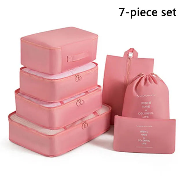 Folding Storage Bags Set for Clothes, Shoes, Toiletries | Packing Cubes for Travel, Dorms & Home