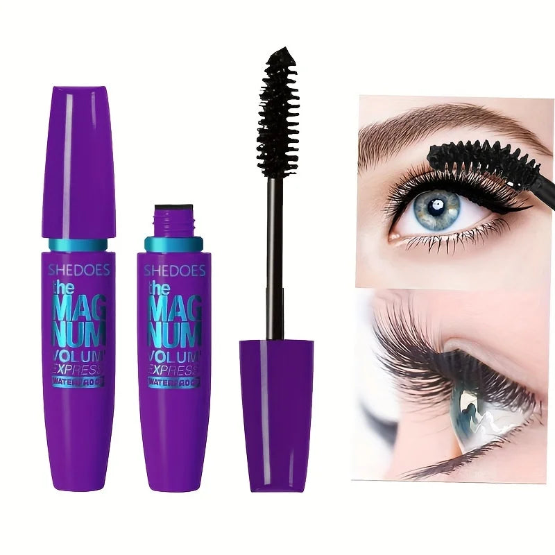 4D Black Fibre Mascara Thickening Lengthening Curling Liquid Formula Full Size 10g