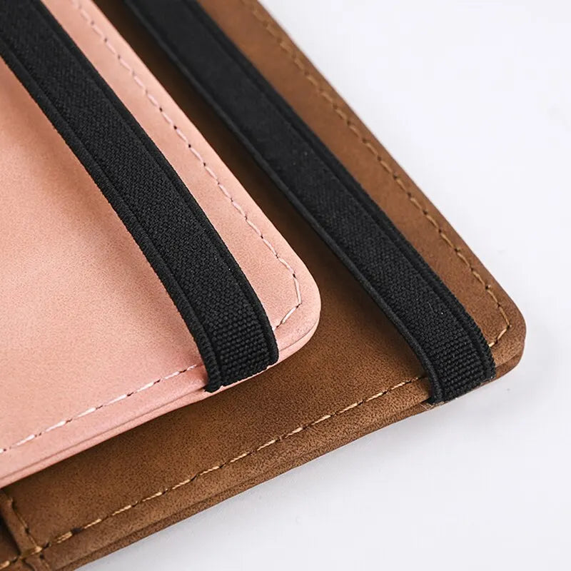 Men PU Leather Passport Wallet Travel Document Holder Card Case for Business & Leisure