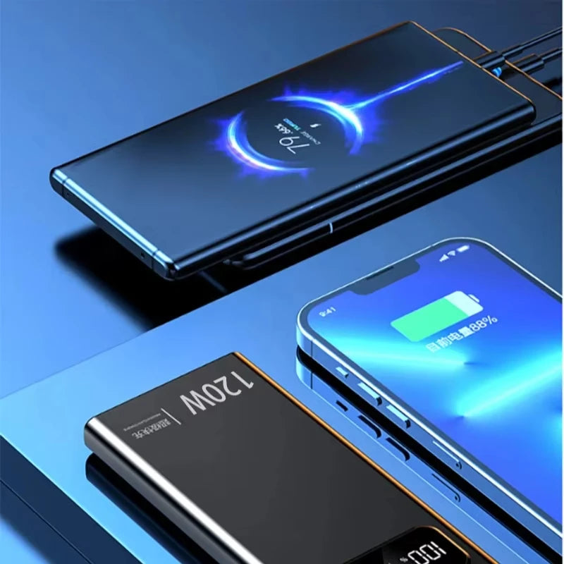 XIAOMI 200000mAh Power Bank 120W Super Fast Charging LED Display High Capacity for iPhone Samsung