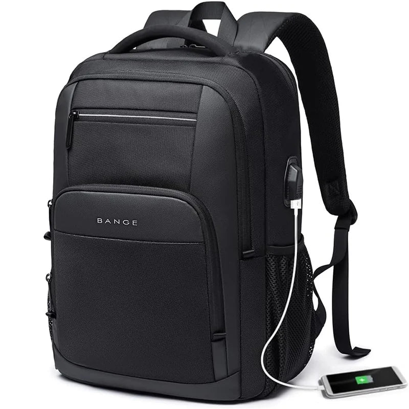 BANGE Sling Travel Laptop Backpack – Waterproof USB Charging Port, Fits 15.6" Laptop, Unisex