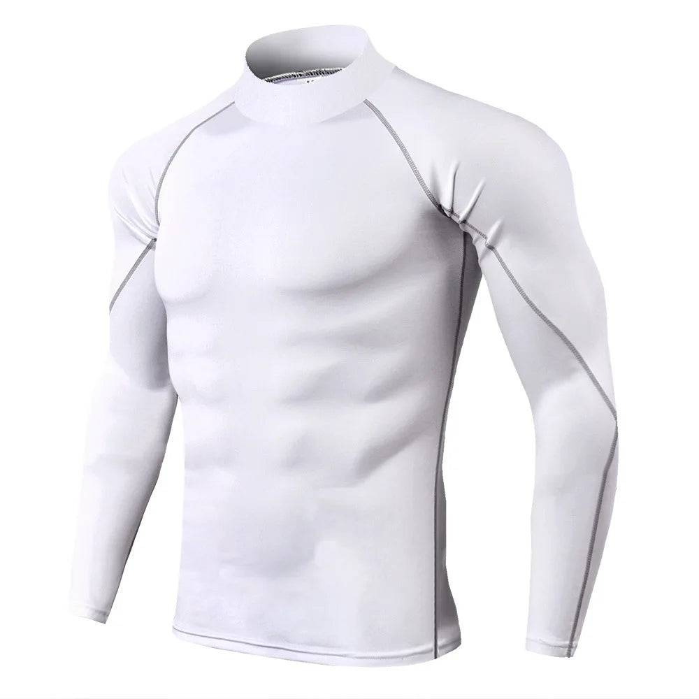 Men’s Compression Sport T-Shirt – Quick Dry, Long Sleeve Fitness Top