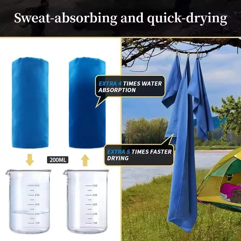 Quick-Drying Microfiber Sports Towel 40x80cm for Gym Swimming Running Travel Fitness Camping