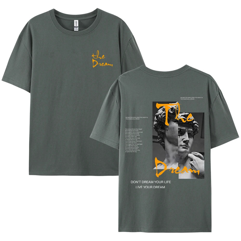 Don't Dream Your Life Live Your Dream Men’s Summer T-Shirt – Bold Style Meets All-Day Comfort