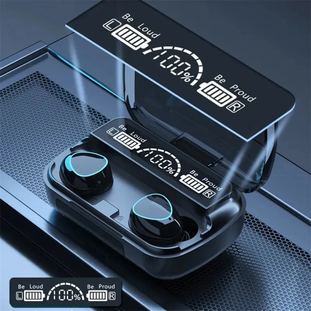 GICEICK M10 TWS Bluetooth 5.1 Earphones 3500mAh Charging Case Wireless Waterproof Sports Headset