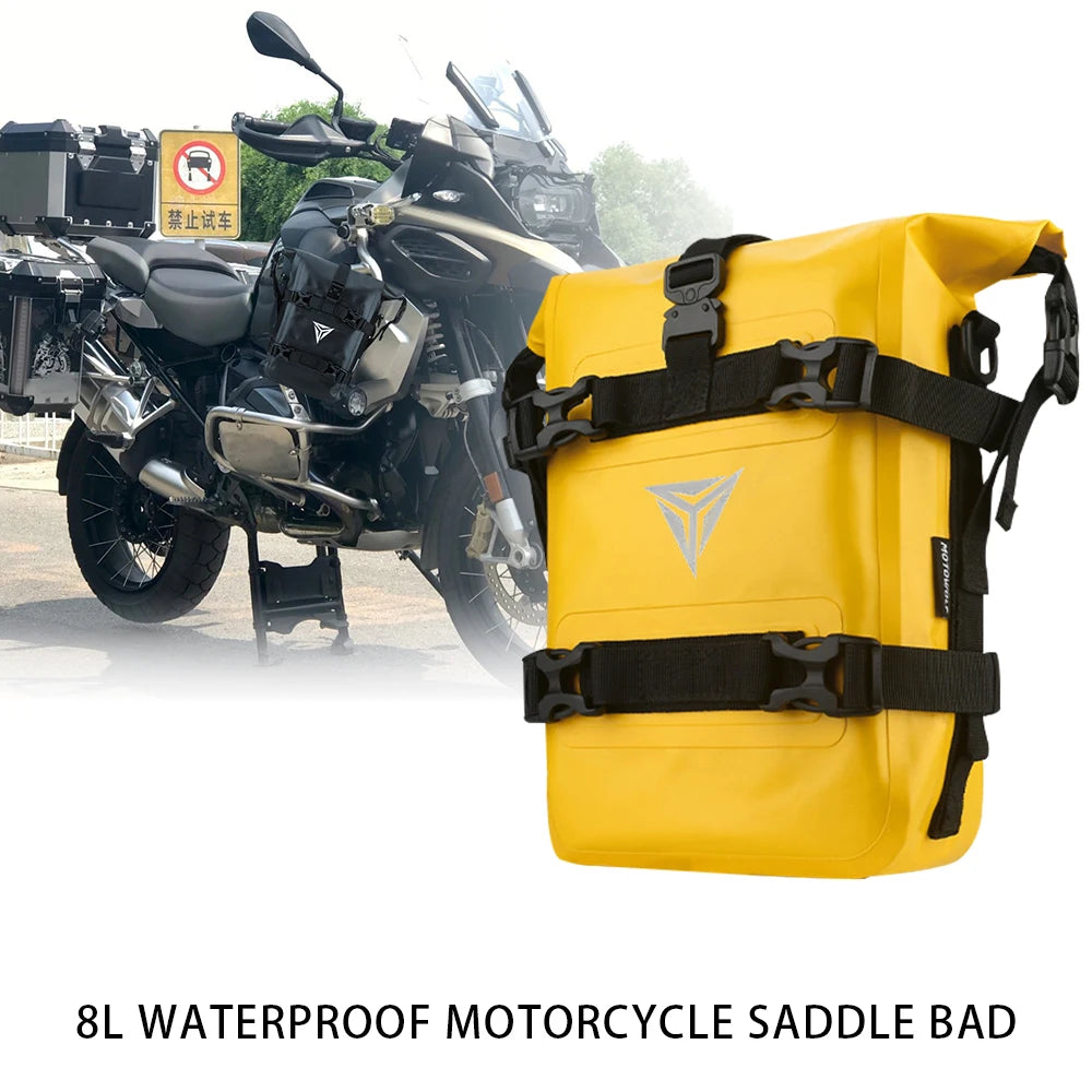 Waterproof Motorcycle Crash Bar Bags for BMW R1200GS R1250GS ADV Honda NC750X CB500X Durable Storage