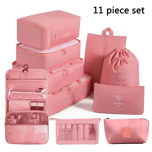 Folding Storage Bags Set for Clothes, Shoes, Toiletries | Packing Cubes for Travel, Dorms & Home