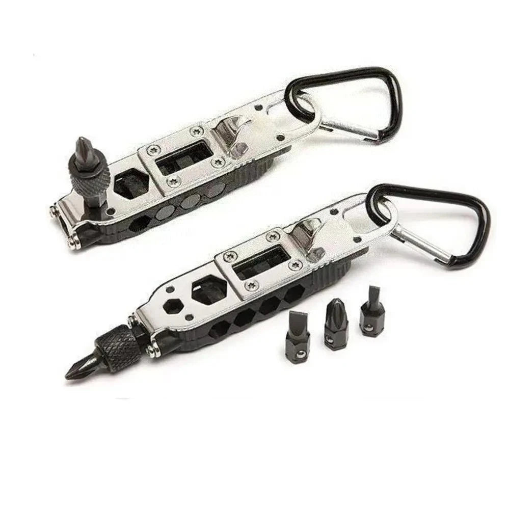 Multifunctional Mini Screwdriver Keychain Outdoor EDC Portable Steel Repair Tool for Camping