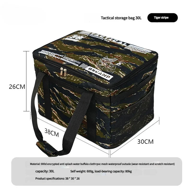 Tactical Camping Storage Bag 30–42L – Waterproof Folding Outdoor Gear Organiser for Camping & Hiking