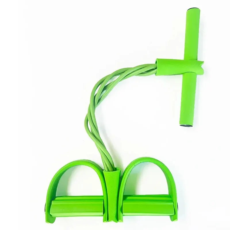 Four-Tube Pedal Tensioner Multi-Functional Fitness Equipment Yoga Elastic Band Home Gym Trainer