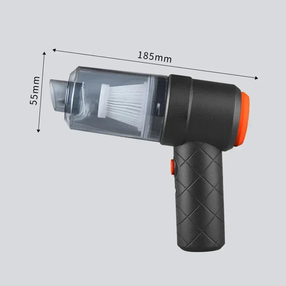 Portable Car Vacuum Cleaner 120W Strong Suction – Handheld Wireless Dust Collector for Home & Car