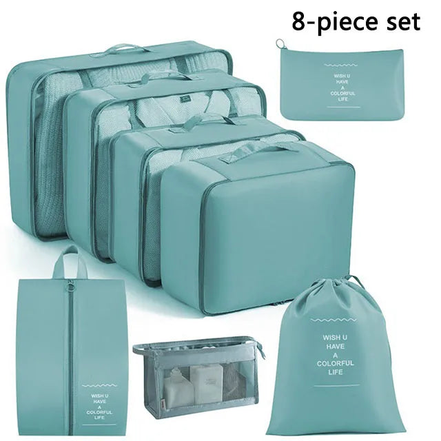 Folding Storage Bags Set for Clothes, Shoes, Toiletries | Packing Cubes for Travel, Dorms & Home